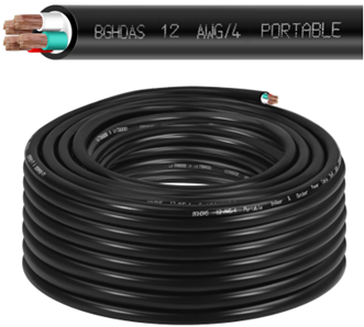 Cable eléctrico THHN 4 AWG, rollo 100 m